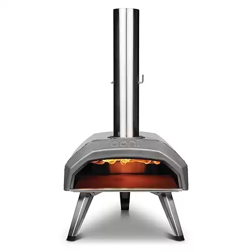 Ooni Karu 12 Multi-Fuel Outdoor Pizza Oven Portable Wood Fired and Gas Pizza Oven Outdoor Cooking Pizza Maker - Pizza Oven For Authentic Stone Baked Pizzas - Countertop Pizza Oven