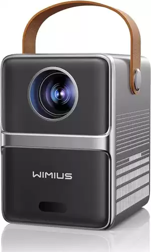 [Electric Focus] Mini Projector with 5G WiFi and Bluetooth, WiMiUS 1080P Portable Projecteur, Outdoor Movie Projector, 300" Screen, Home Theater Projector Compatible with iOS/Android/TV Stick/HDM...